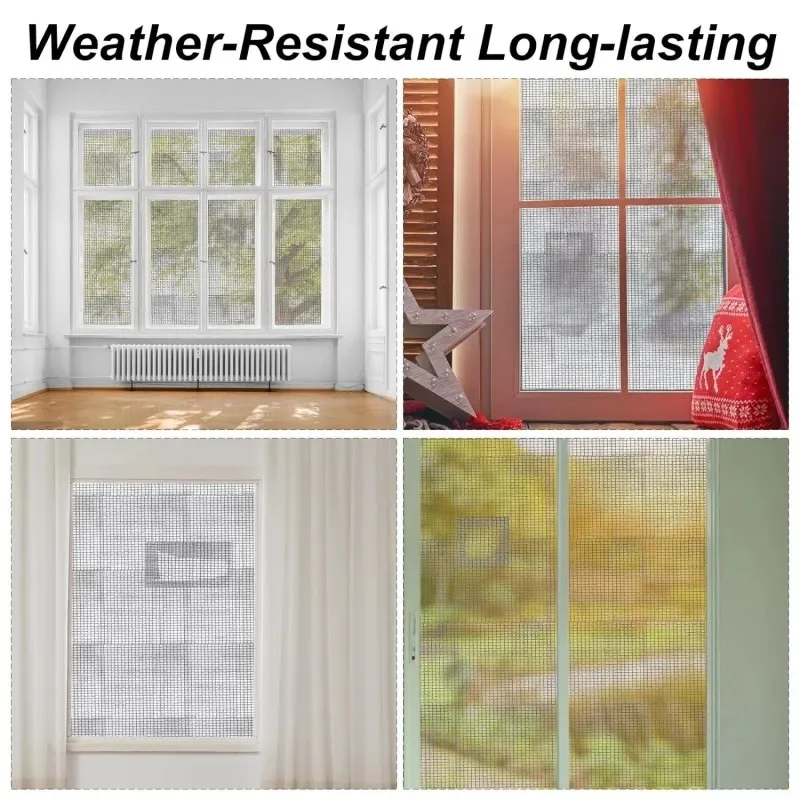 نافذة شاشة شريط لاصق الذاتي لاصق ناموسية رقعة إصلاح الإطارات مكافحة الحشرات يطير شبكة كسر ثقوب إصلاح المنزل شبكة شريط لاصق #5