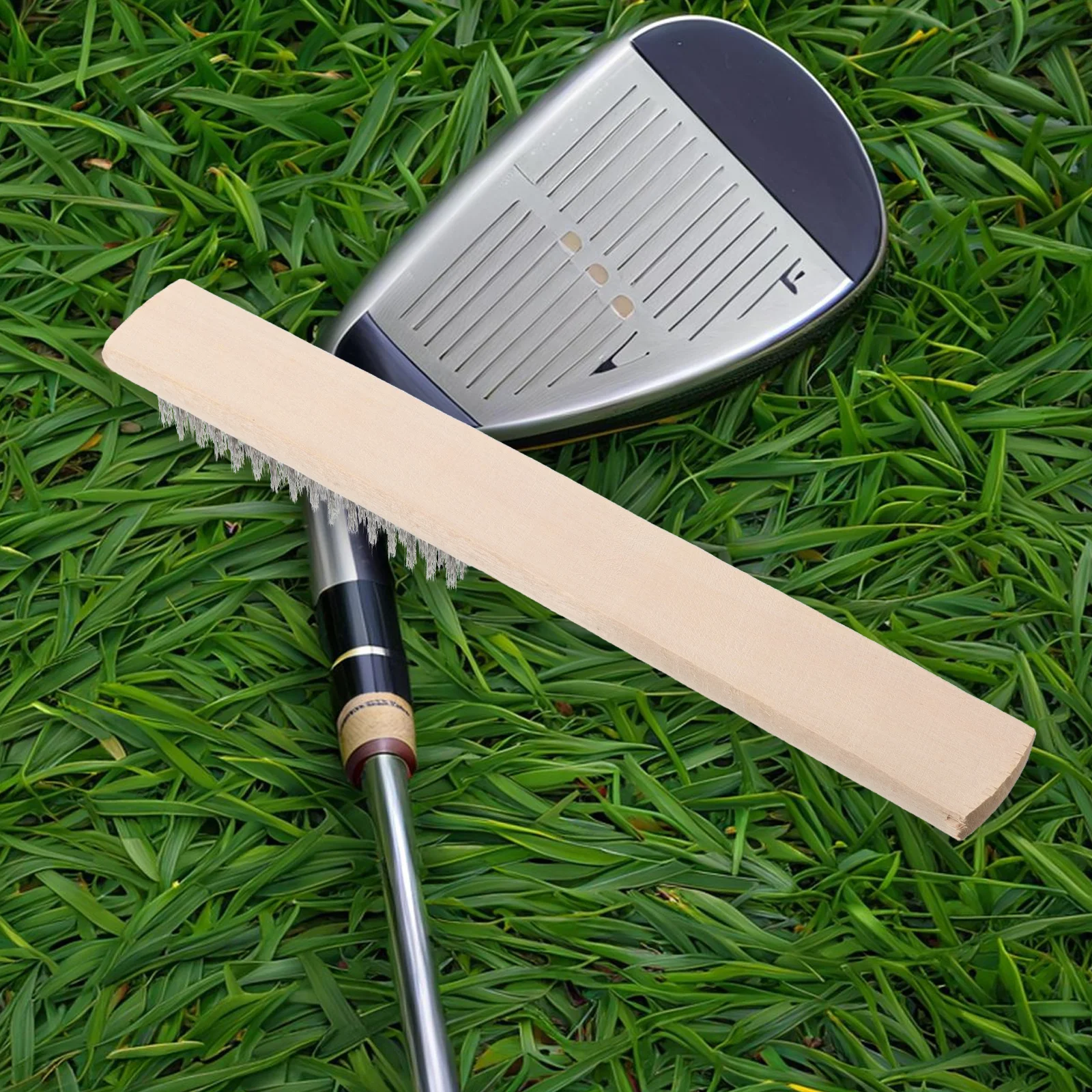 

1pc Golf Efficient Artificial Turf Cleaner With Ergonomic Handle For Lawn Repair, Groove Cleaning Brush Golf