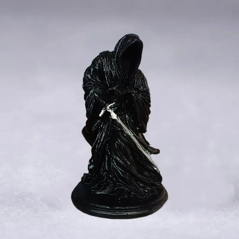 

Gothic Grim Reaper Resin Statue Black Robe Death Figurine for Halloween Home Decoration Dark Horror Collectible DesktopAccessory