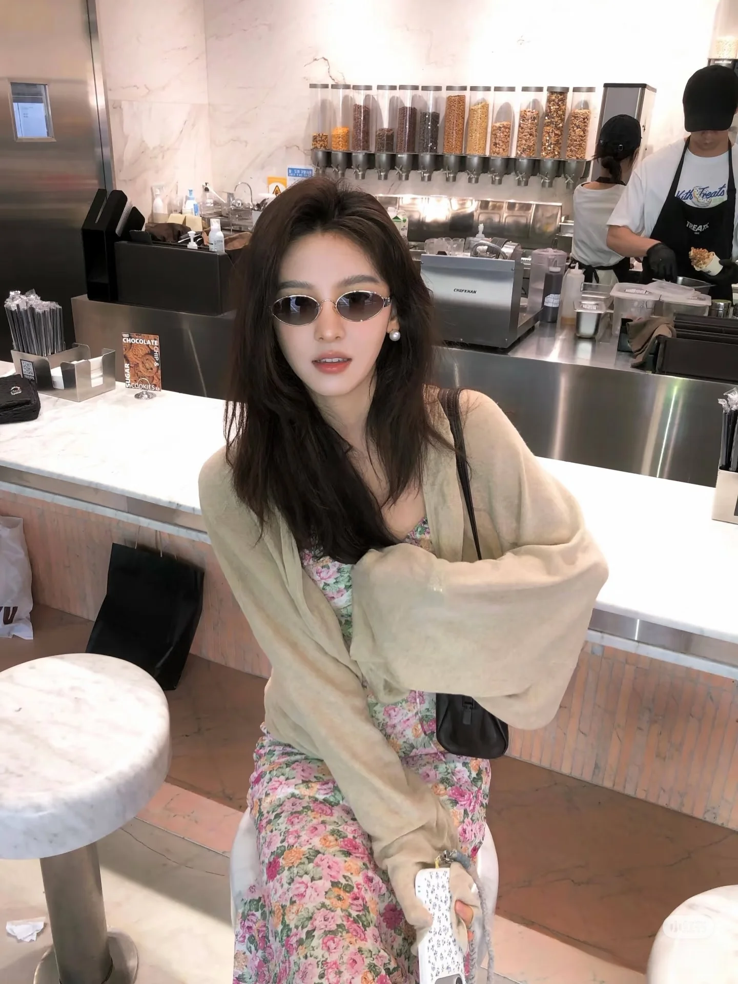 

Zhang Ruolan Linen Cotton Batwing Sleeve Open Cardigan Women's Spring Summer New Breathable Sun Protection Lazy Style Loose O...