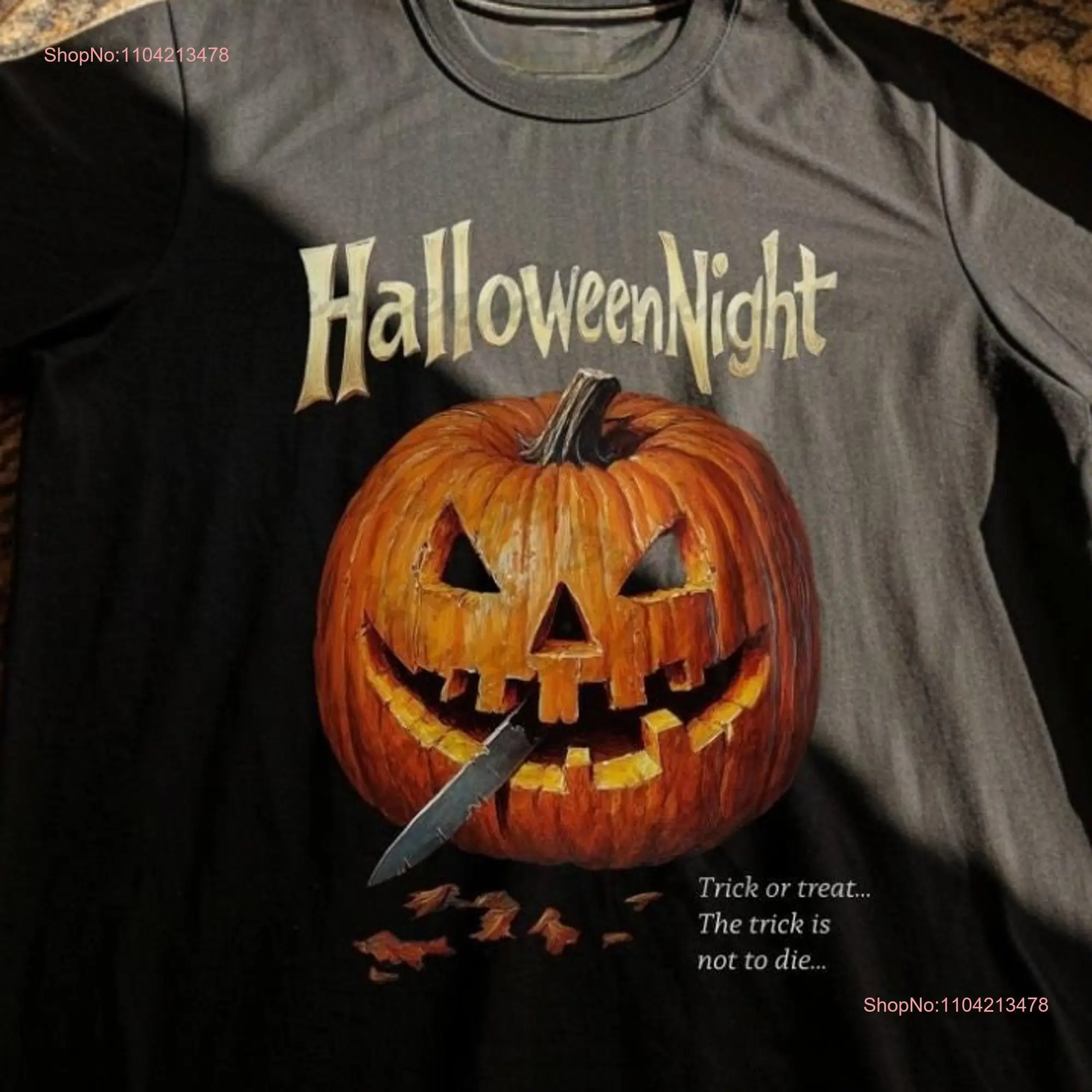 Y2K Pumpkin Halloween T Shirt Retro 90s Kid RL Stein Inspired Fear StreeT long or short sleeves