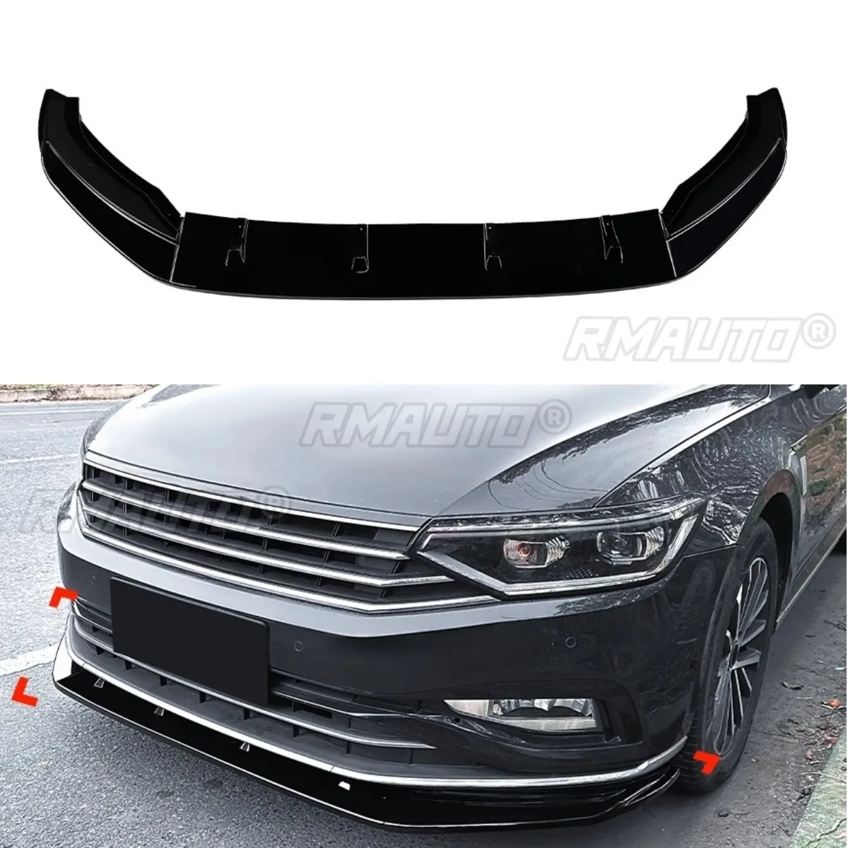 

For VW Weilan Magota Car Front Bumper Lip Splitter For VW Weilan Magotan Passat B8.5 Regular Edition 2020-2023 Car Accessories