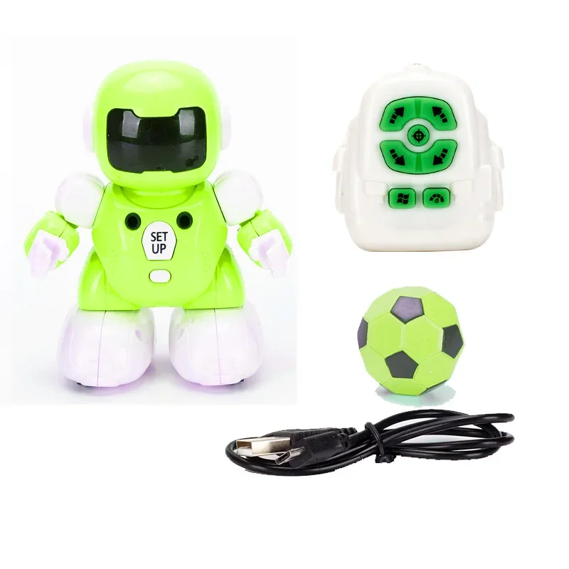 Robôs de Futebol de Controle Remoto para Crianças, RC, Inteligente, Carregamento USB, Inteligente, Jogo Educativo, Brinquedo, Presente de Aniversário, 2 Jogadores