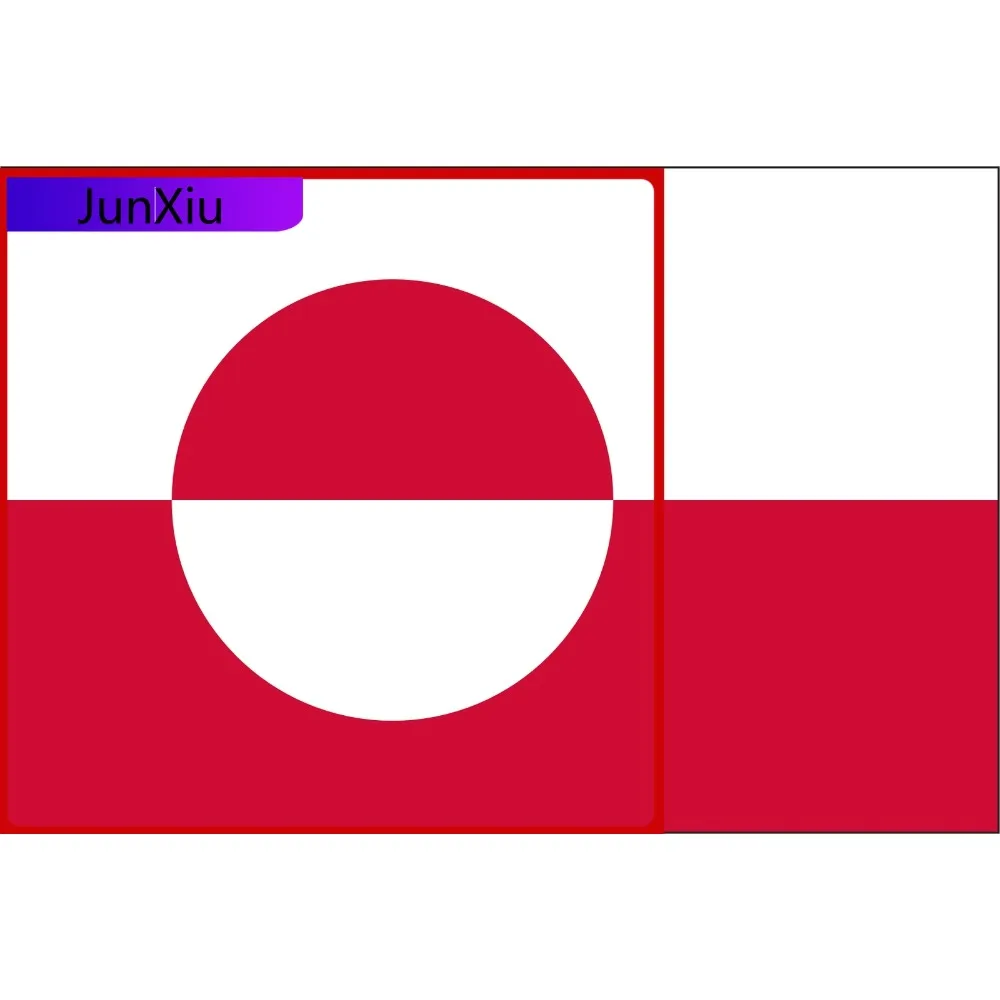 

Greenland Flag Vinyl Decal / Sticker Waterproof Decorative for Laptop Rear Windshield