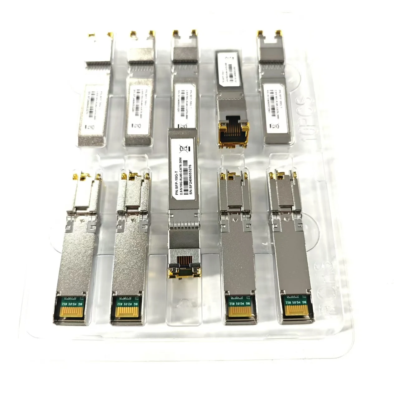 Transceptor 10GBase-T SFP+ a RJ-45, módulo CAT6a Ethernet de cobre 2.5G 5Gbe SFP+, hasta 30 metros, para Cisco SFP-10G-T, Mikrotik