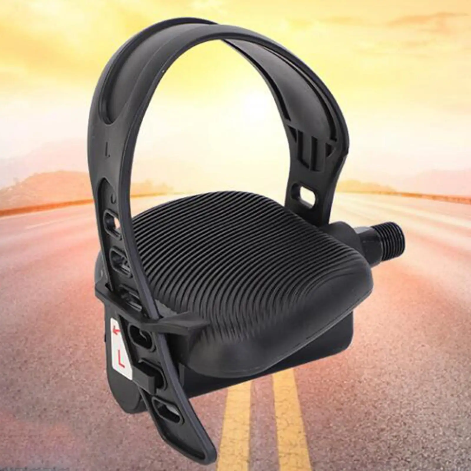 Adjustable Exercise Bike Pedal Straps Pair Universal Footrest Clips Heavy Duty Parts for Fitness Equipment