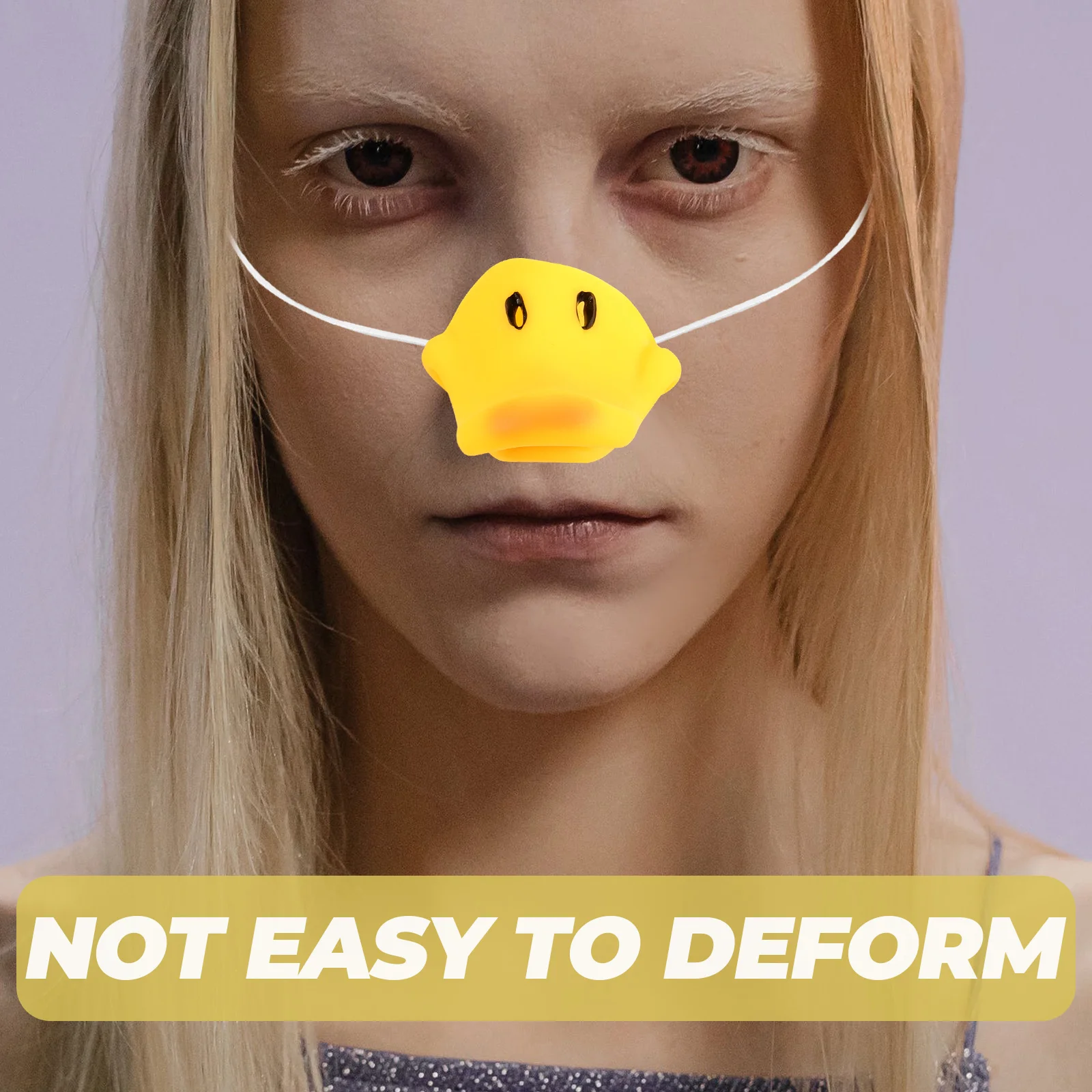 

3Pcs Simulation Party Duck Nose Animal Costume Prop Lovely Elastic Band Cosplay Halloween Dress Up Accessory Simulation Prop