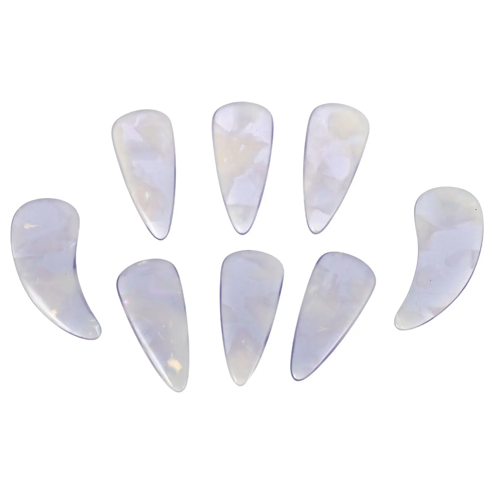 8Pcs Guzheng Finger Picks Double Arc Design Concert Practice Professional Zither Nail Covers Reusable Fingertip Protector