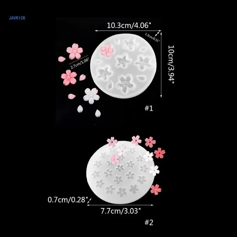 قالب زهور سيليكون ثلاثي الأبعاد لصنع المجوهرات ، قلادة ، قطرة ماء ، قوالب راتنج #6