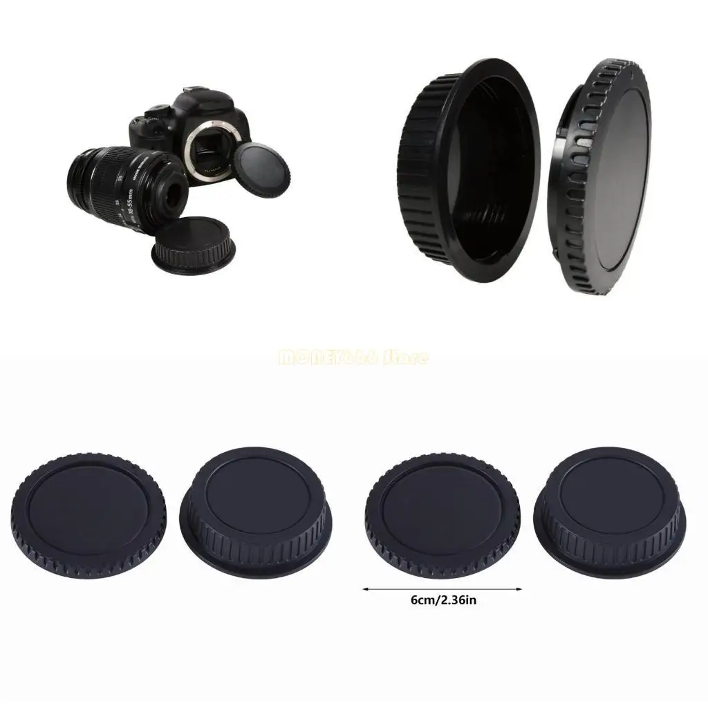 F62C 카메라 바디 캡 및 렌즈 후면 캡 커버 교체 550D/7D/50D/600D