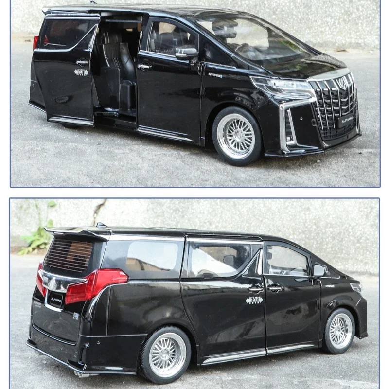 

1:18 2023 Alphard MPV Alloy Car Model Diecast Metal Toy Commercial Vehicles Car Model Simulation Sound and Light Kids Gifts
