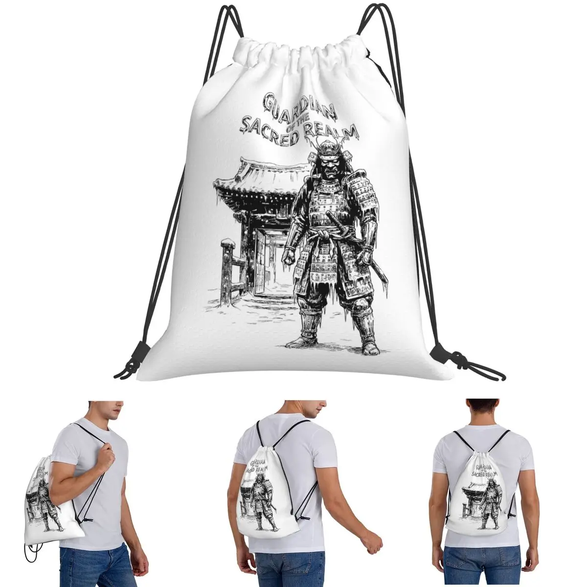 Sentinel Of The Frost Gate Backpacks Multi-function Drawstring Bags Sports Bag Book Bags for Travel Students