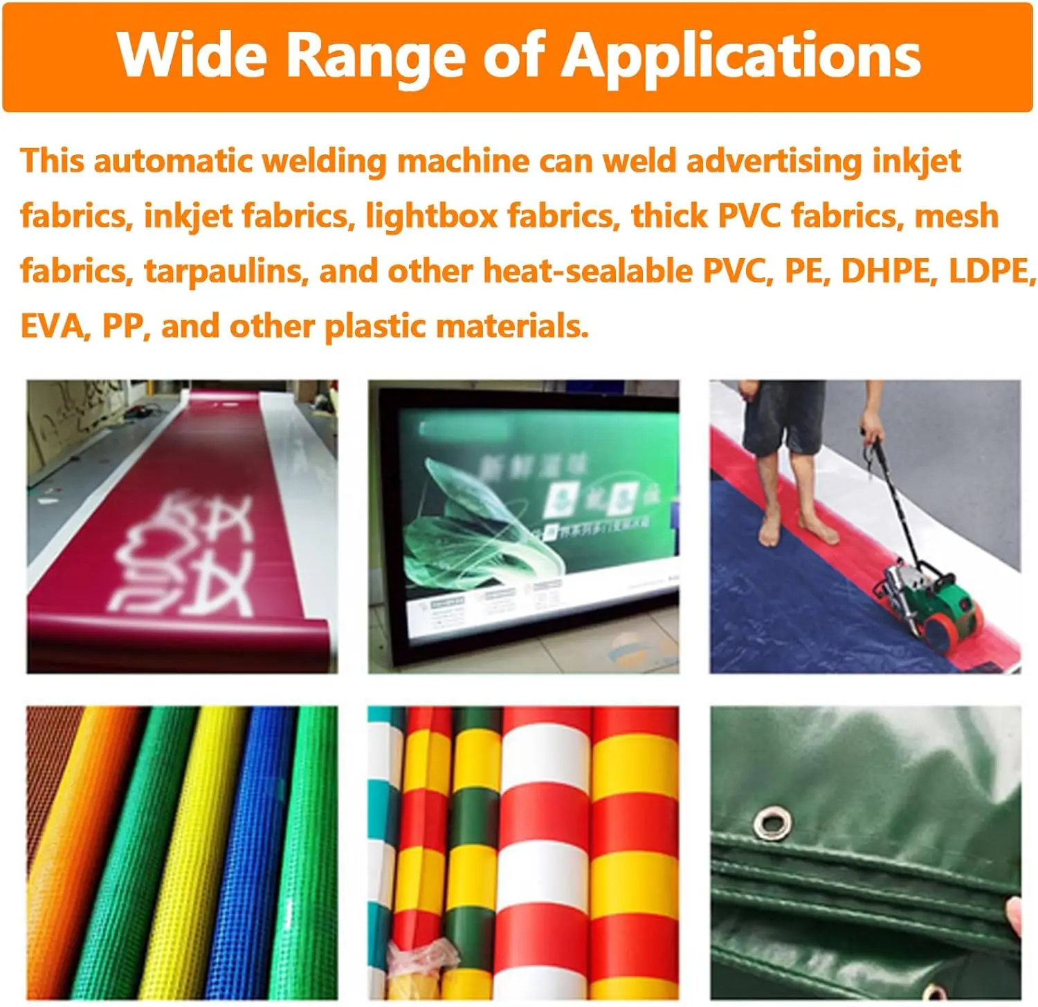 自動 PVC バナー溶接機溶接機ヒーター 1800 ワット 110 V