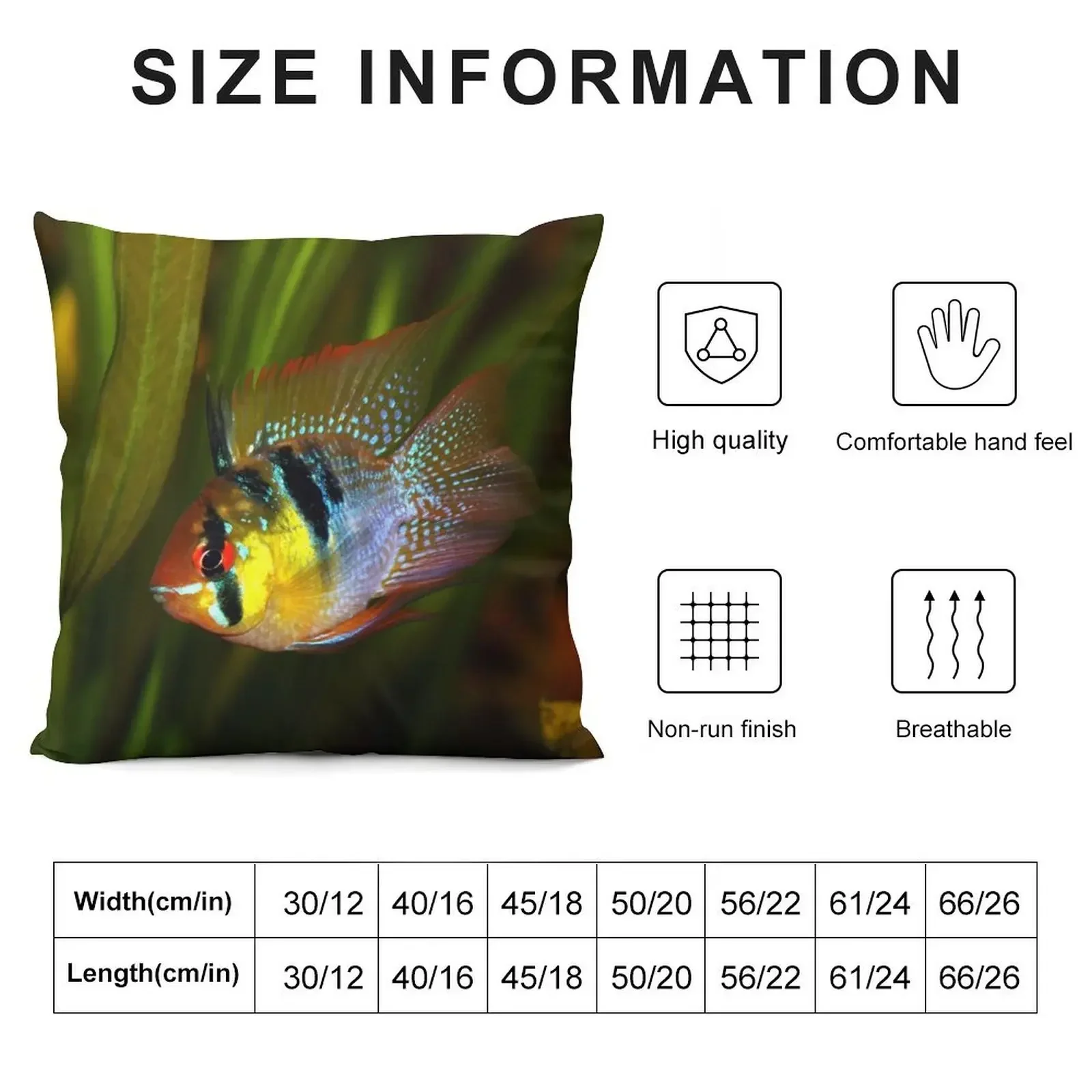 Ram Cichlid Throw Pillow Decorative Cover For Living Room christmas pillowcases pillow