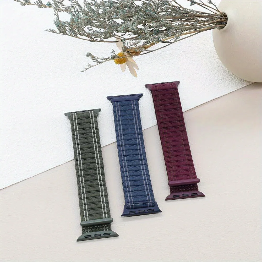 Nylonowy pasek do Apple Watch Series 10 9 8 7 6 5 4SE Ultra Wave Bransoletka do iWatch Band 46 mm 42 mm 38 mm 49 mm 41 mm 45 mm 40 mm 44 mm