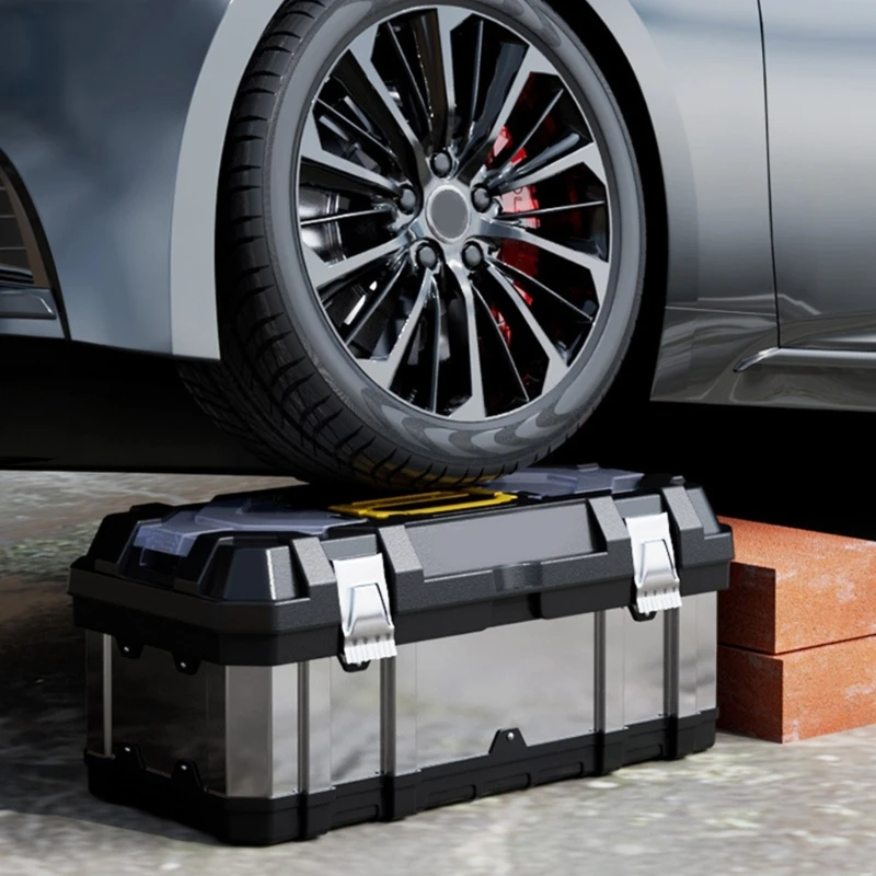 Stainless Multifunctional Electrician Hardware Storage Box Stainless Steel Car Tool Storage Box Industrial Dropship