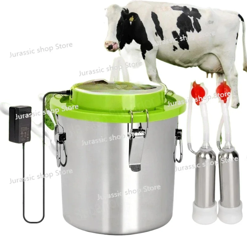 

New Integrated Milking Machine for Cattle and Sheep, Portable Household Breast Pump with Charging and Plugging Functions 5L/10L