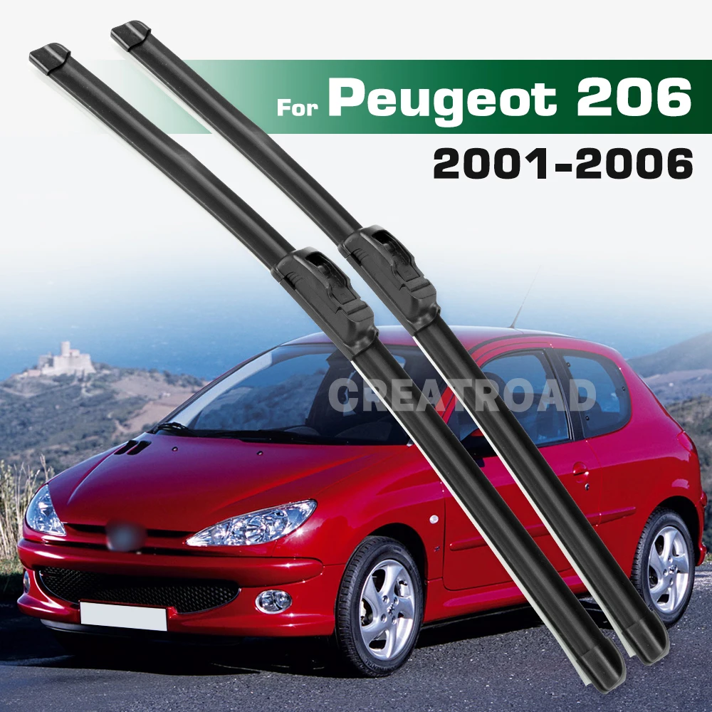 

Для Peugeot 206 2001-2006 2002 2003 2004 2005 левый и правый передний дворник щетки лобового стекла щетка для лобового стекла 26 "+ 16"