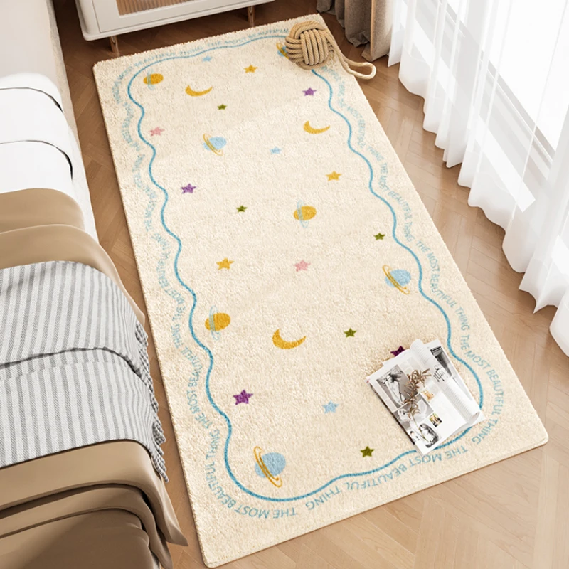 Children Bedroom Decor Bedside Carpet Soft Fluffy Baby Crawling Mat Cute Cartoon Carpets for Living Room Thick Plush Lounge Rug