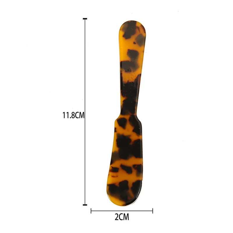 11CM Colorful Acrylic Ice Cream Spoon Coffee Caviar Spoon Stirring Spoons Dessert Spoon Teaspoon Crafts Kitchen Tool Tableware