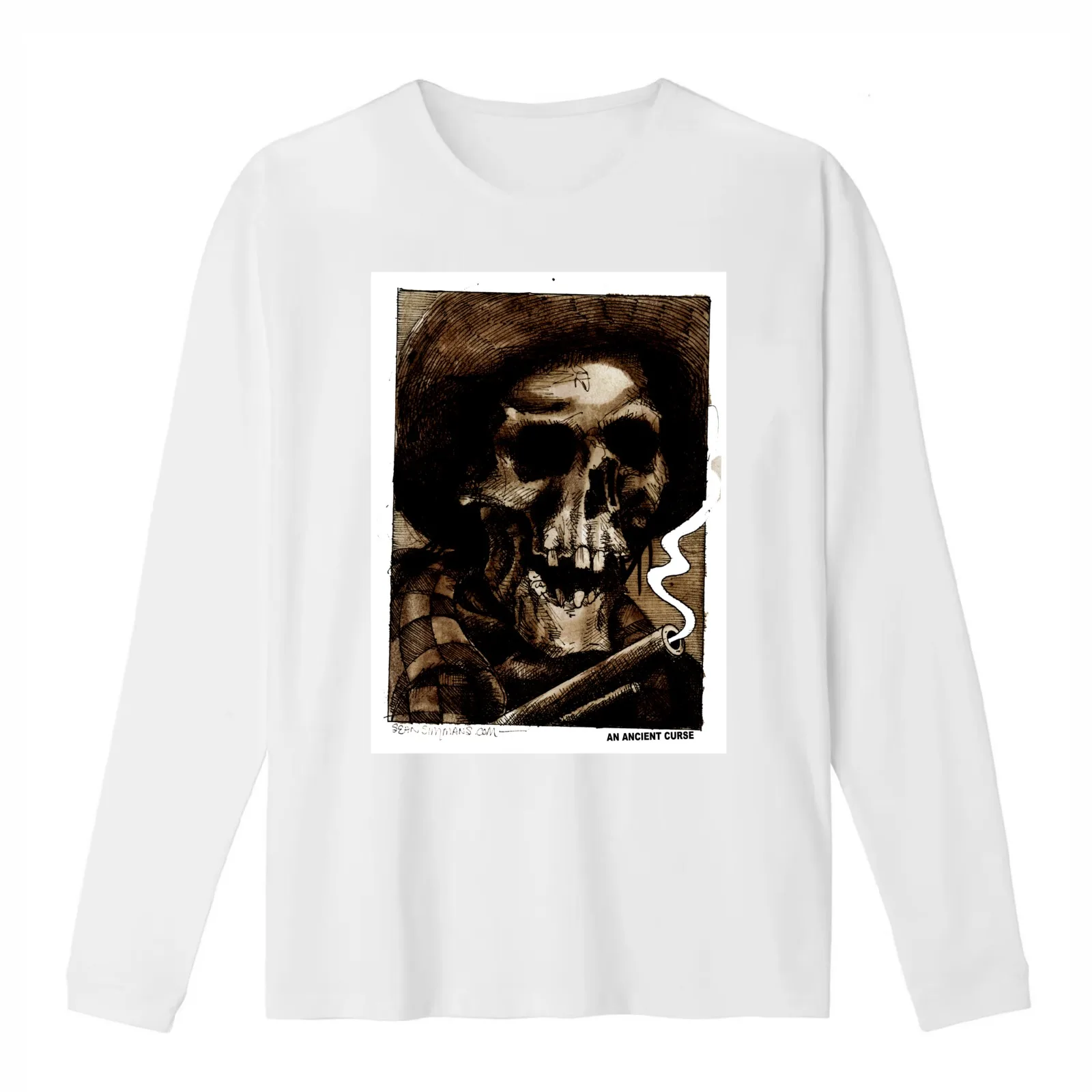 An Ancient Curse T-Shirt Summer Casual Cotton Tee Oversized Streetwear Tops Vintage Graphic Print Loose Fit Short Sleeve
