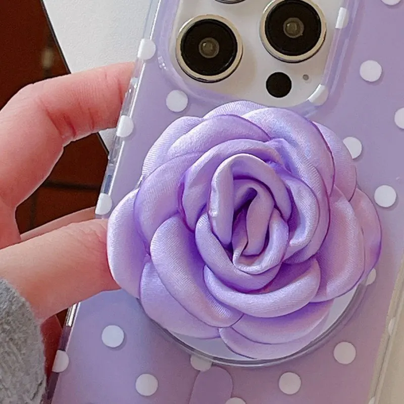 

Модный цветочный кронштейн для мобильного телефона, вращающийся на 360 градусов, универсальный для Magsafe, магнитные аксессуары, подставка, настольный держатель, поддержка