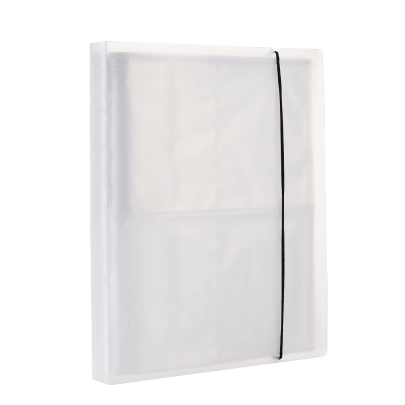 

Белая 4-дюймовая 4-карманная папка для карт 20 и 10 больших листов для хранения фотокарт