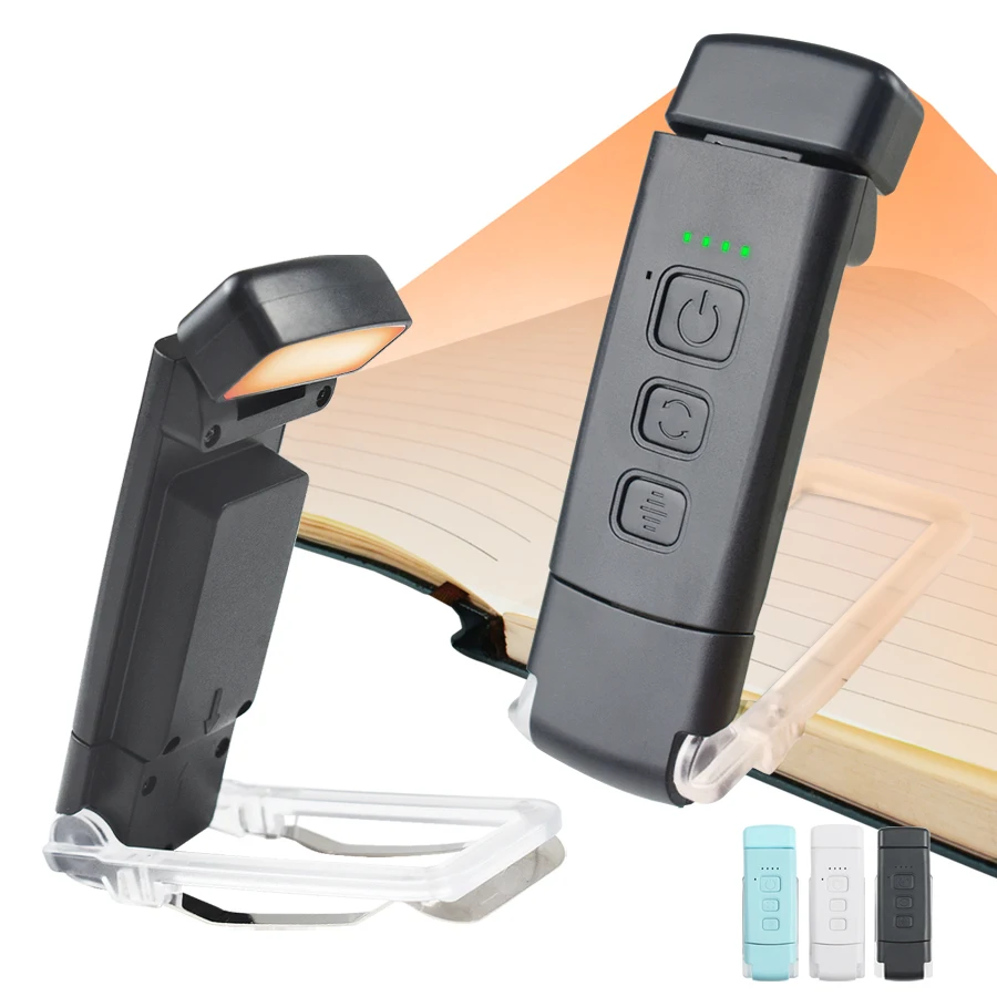 

Mini Portable Book Clip Lamp Folding LED Eye Protection Reading Lamp USB Rechargeable Lighting Night Light for Bedroom Dormitory