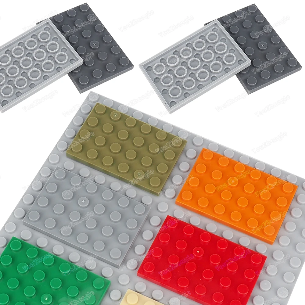 3032 Baustein Grundplatte 4x6 Teile Montage MOC Figuren WW2 Straße Szene Mecha Getriebe Szene Match Modell Teile Geschenke DIY Spielzeug