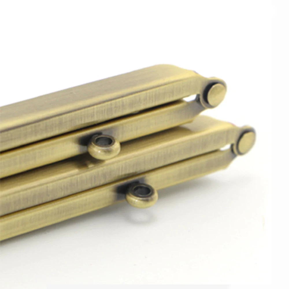 19cm Rectangle Metal Bag Purse Frame Kiss Lock Clasp Handbang Handles Wallet Frames Clip DIY Hardware Buckle Sewing Accessories
