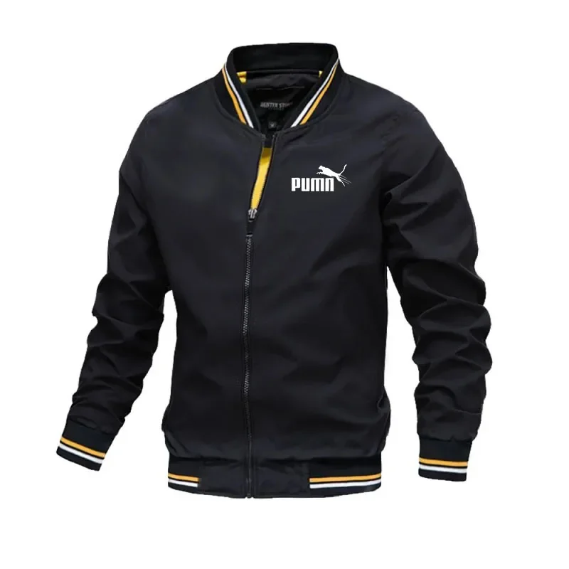 2026 Men's Spring-Autumn Casual Fashion Outdoor Sports Stand-Up Collar Clasp Chain Waterproof and Windproof Fishing Suit