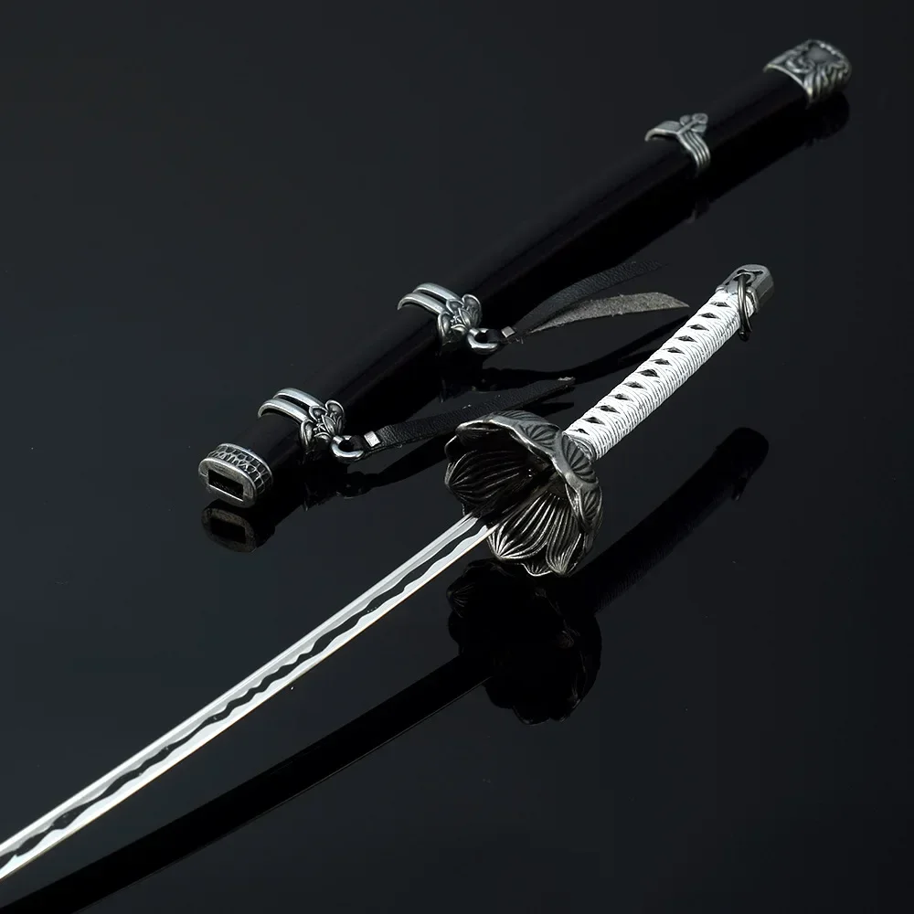 26cm Sekiro：Shadows Die Twice Katana Anime Game Peripheral Metal Samurai Sword Safety Blunt Cosplay Weapon Model Gifts Toys Boys