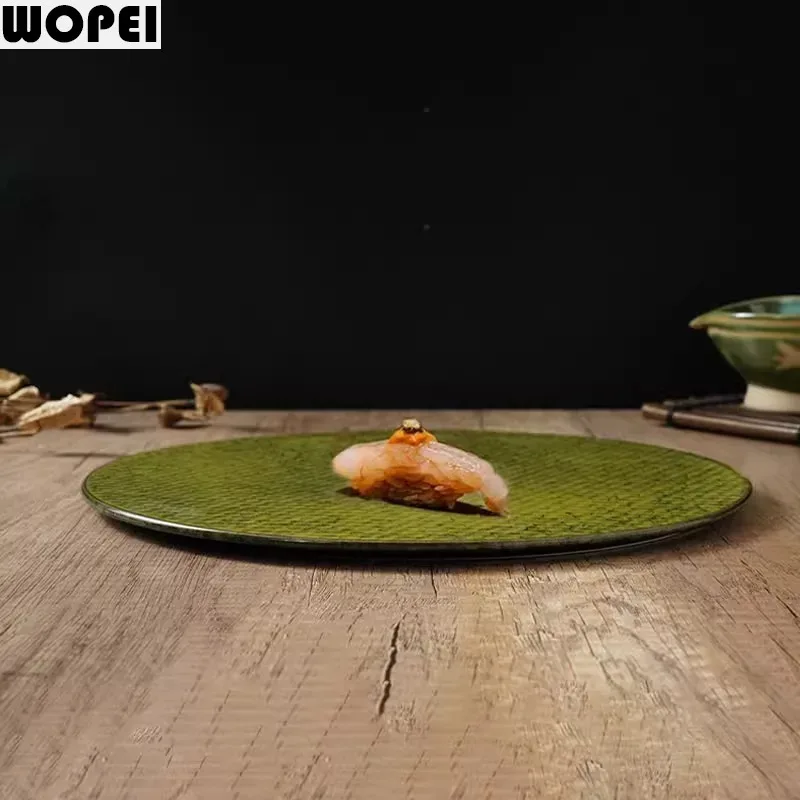 Creative Texture Ceramic Dinner Plate Sushi Plate Sashimi Plate Steak Plates Dessert Plates Restaurant Specialty Tableware