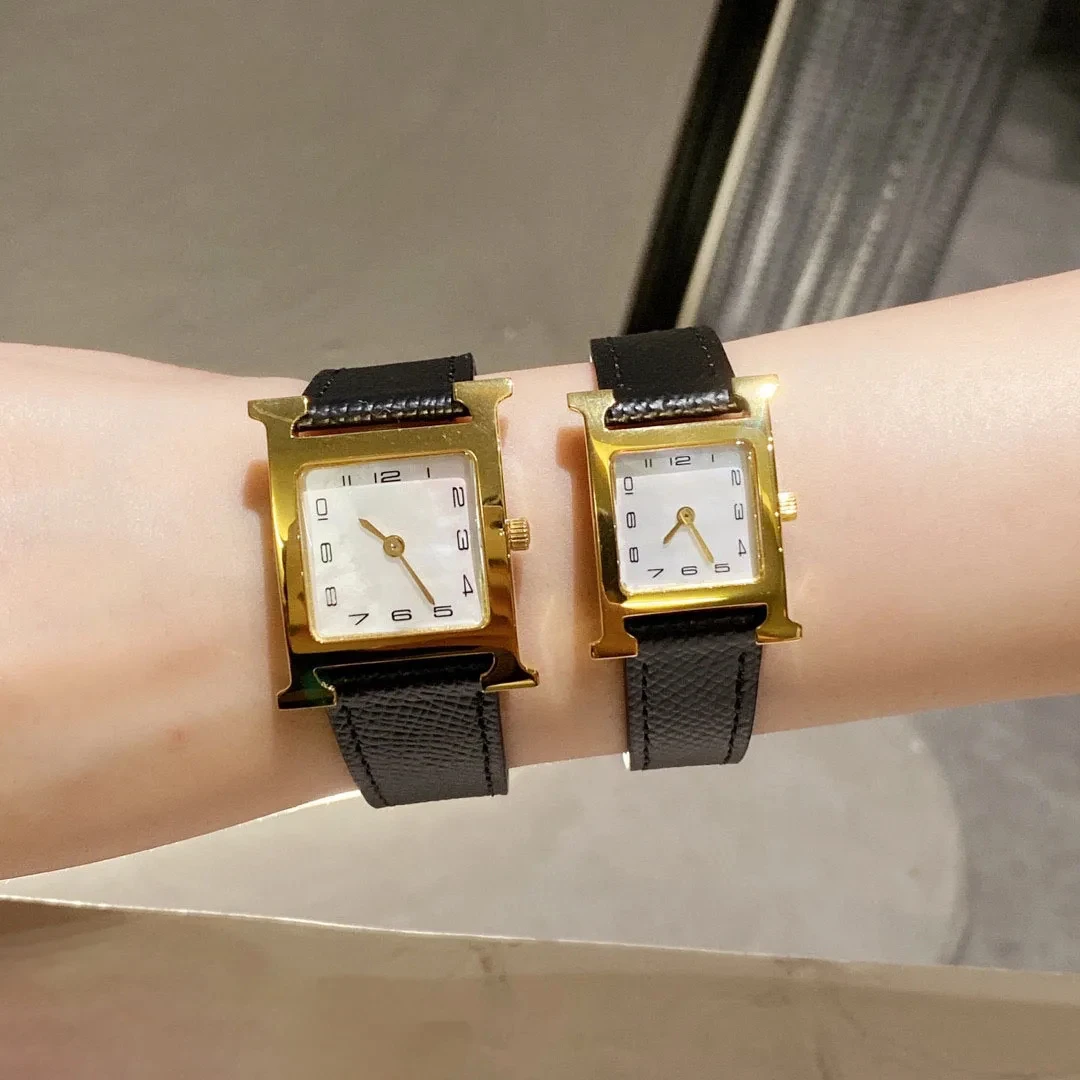 Womens Fashion Watch, Luxurious High-End Square Quartz Wristwatch