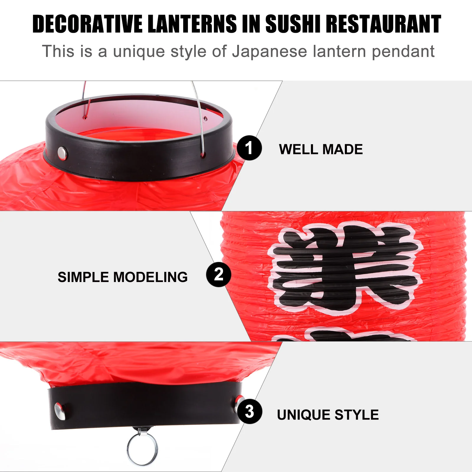 Japanese Lantern Lamp Ramen Decor Creative Pendant Practical Restaurant Waterproof Decorations