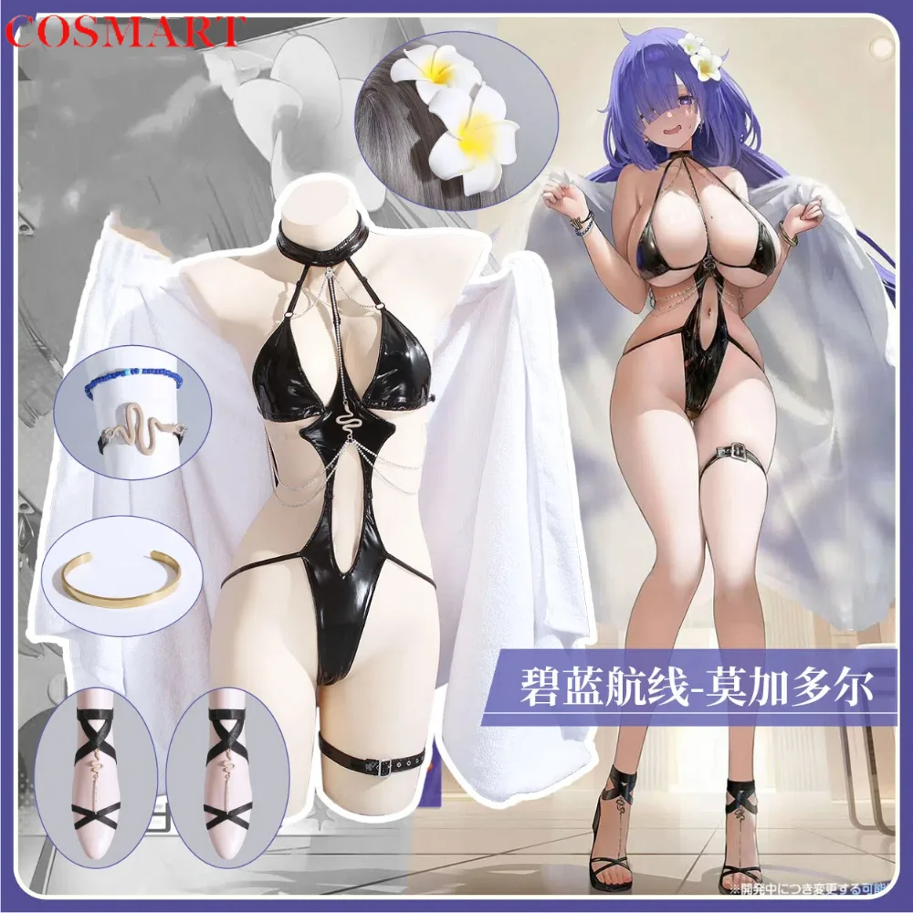 

COSMART Azur Lane Mogador Swimsuit Cosplay Costume Cos Game Anime Party Uniform Hallowen Play Role Clothes Clothing