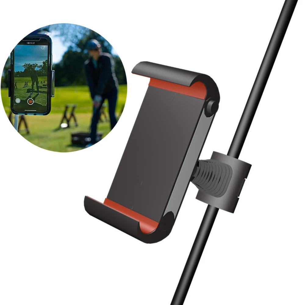 Golf 360 Degrees Rotation Swing Recorder Holder Cell Phone Clip Holding Trainer Practice Training Aid Golf Sport Accessories 골프