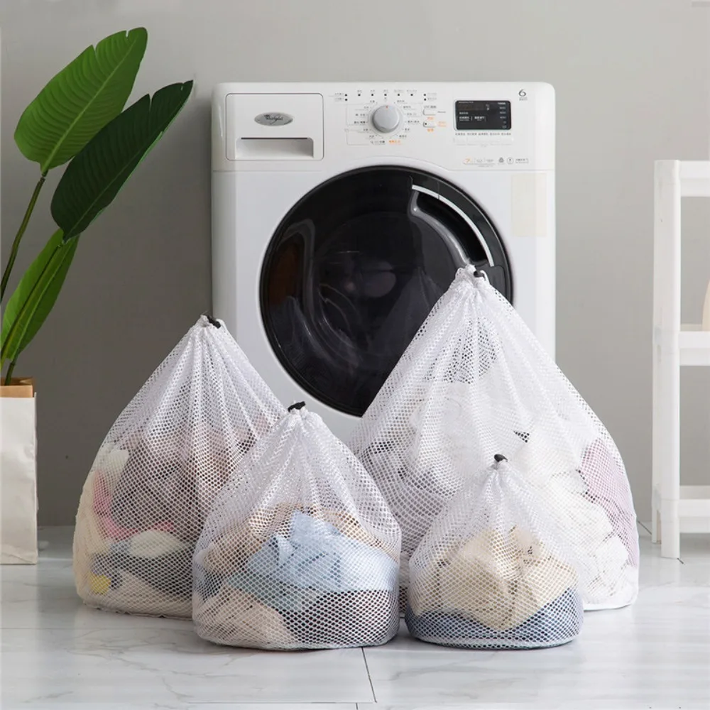 

1Pcs Foldable Large Capacity Drawstring Bra Underwear Socks Laundry Bag Laundry Care Accessories Washing Bag Laundry Basket