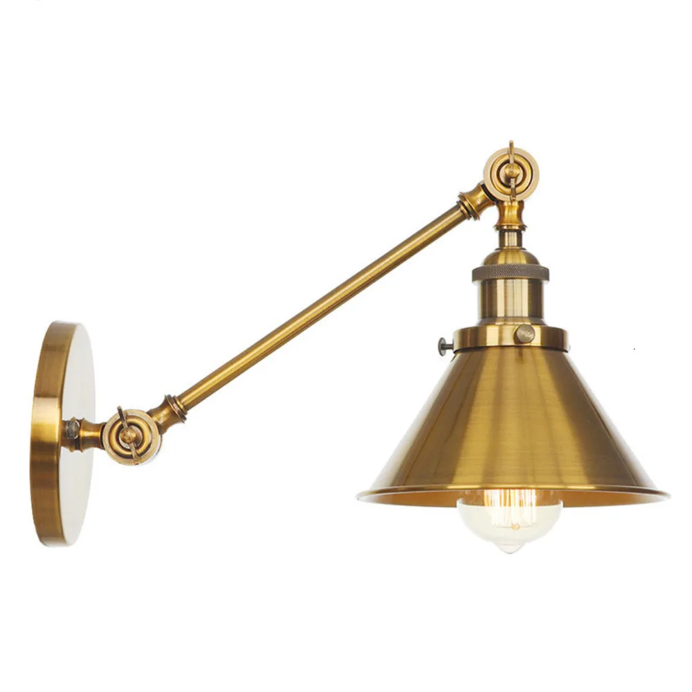 Post Modern Retro Loft Vintage Lustre Wall Lamp Gold Fixture Sconce Mirror Bathroom Light Luminaria Arandela Wandlamp Olight