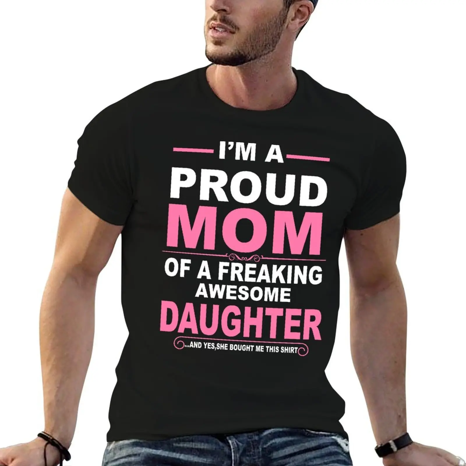 Proud Mom Of A Freaking Awesome Son T-Shirt aesthetic clothes blacks fitted t shirts for men
