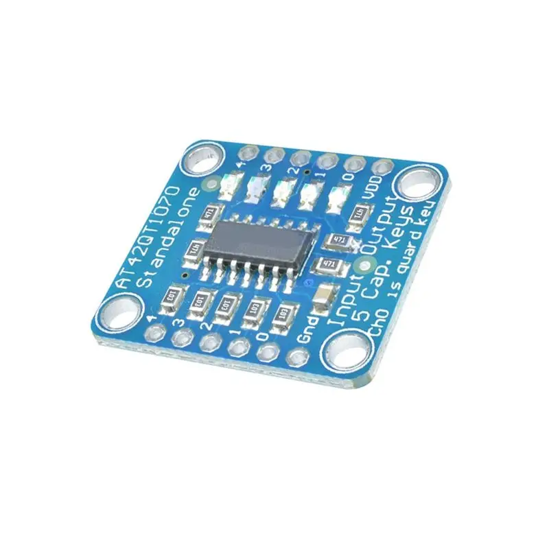 A42Z-AT42QT1070 Touch Sensor Breakout Board 5-Key Capacitive Touch Pad DIY Electronic Indicator Multiple Capacitive Sensing