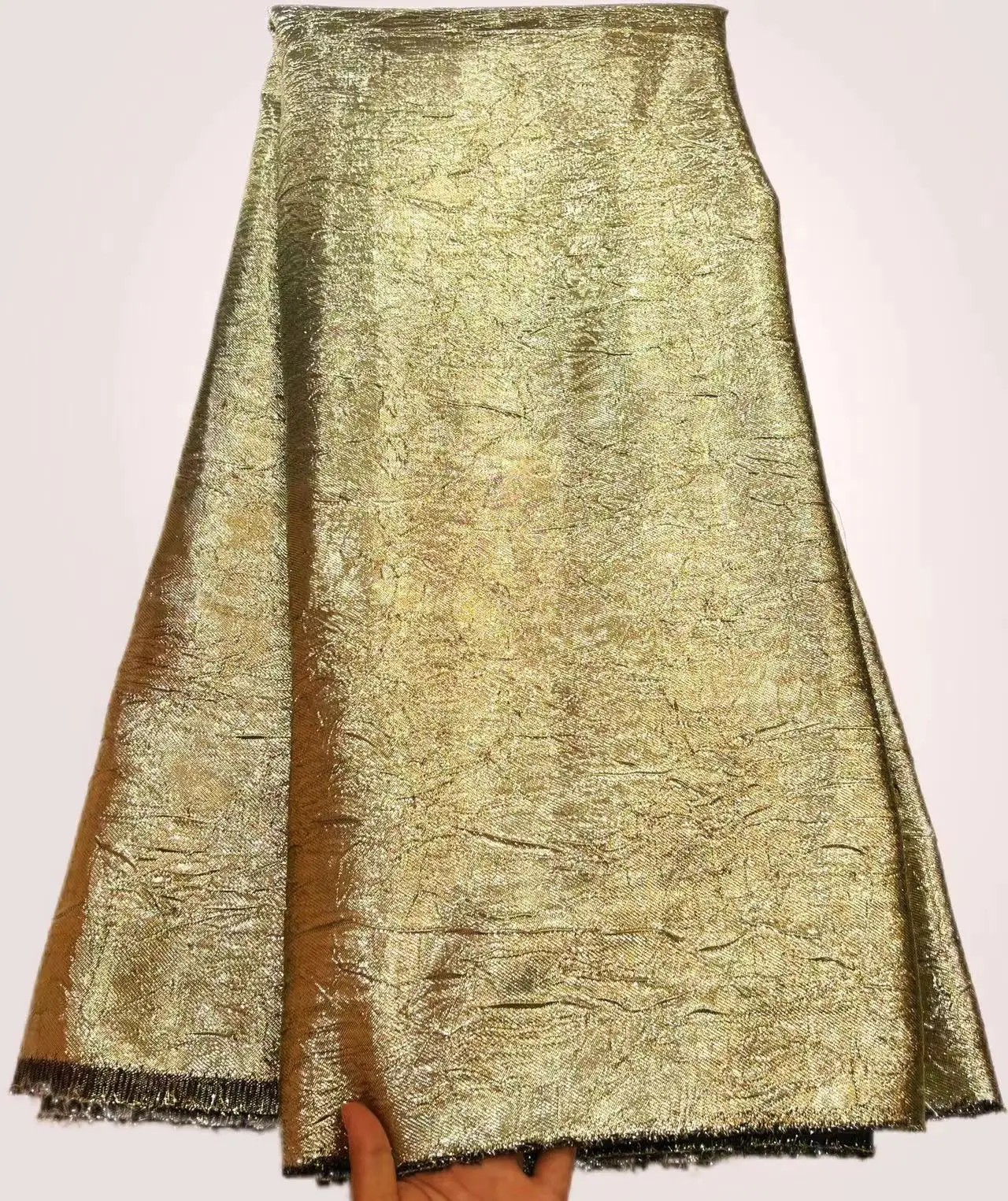 アフリカのブロケードジャカードレース生地2025-5ヤードナイジェリアのグライディングレース、女性用エレガントなドレスに