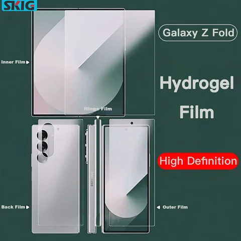 Hydrogel Soft TPU Film For Samsung Galaxy Z Fold 7 6 5 4 3 2 SE 5G Inner Outer Hinge Sticker Full Body Screen Protector