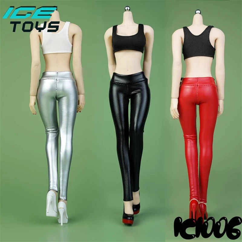 

ICE TOYS IC1006 1/6 Scale Female Stretch Leather Pants Tight Pants Clothes Model Fit 12'' TBL PH JO Action Figure Body Dolls