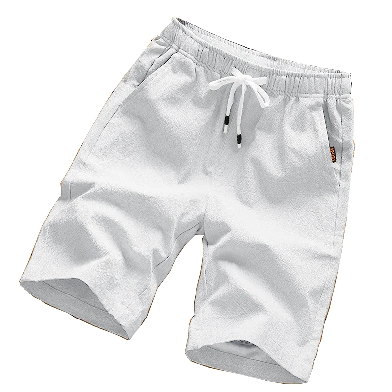 Shorts casuais de verão masculino, calça de praia, corrida esportiva curta, suéter reto masculino, na moda