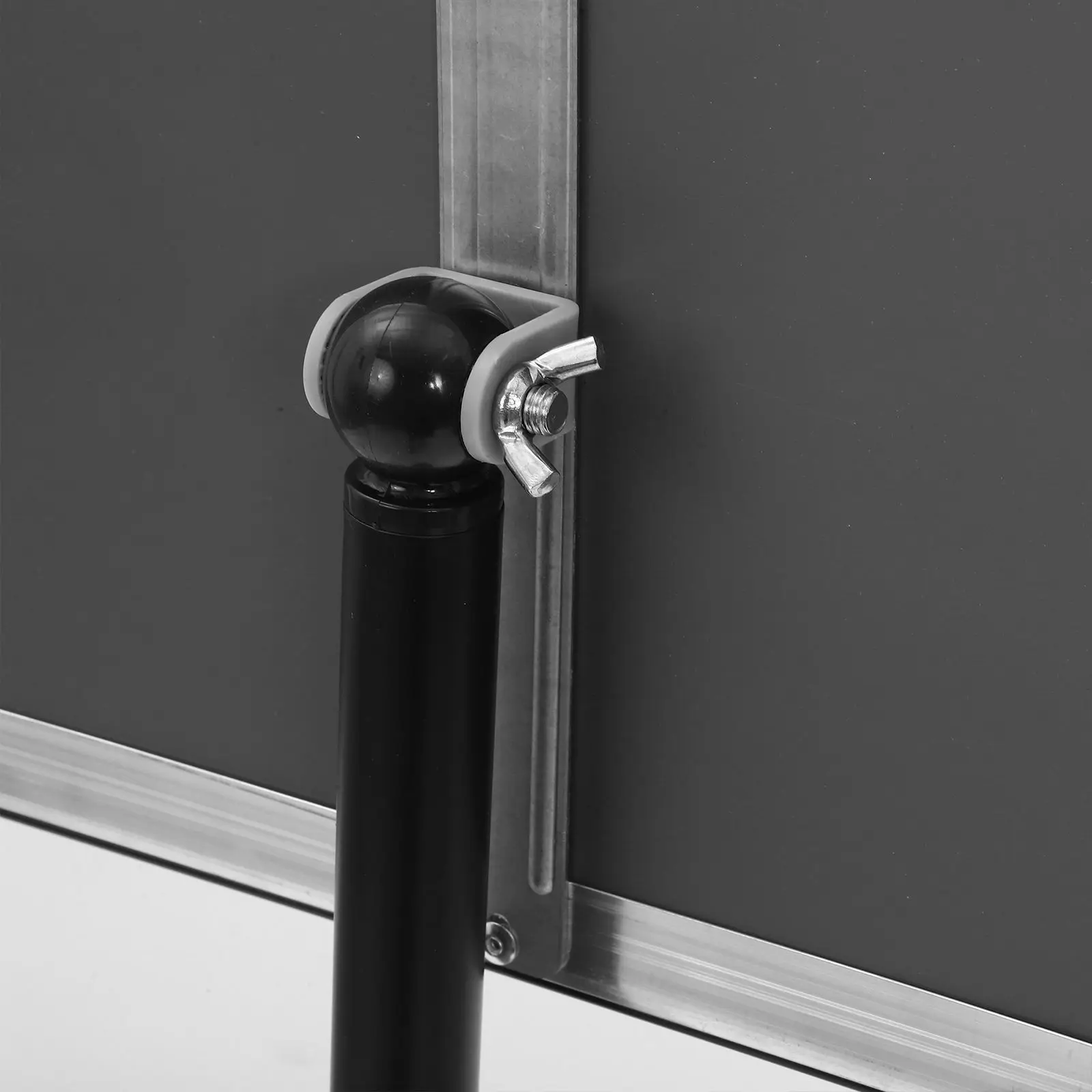 حامل ملصق A4 فضي من الفولاذ المقاوم للصدأ لتخزين البيع بالتجزئة وحامل ملصقات على الأرض