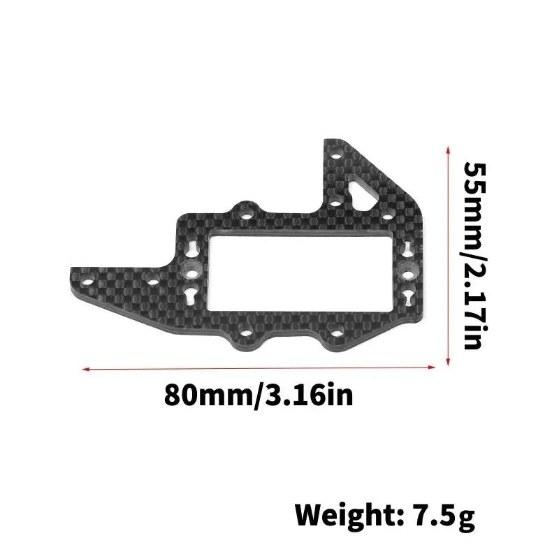 Carbon Fiber ST/TH Servo Mount Plate TO-266-MP11 for Kyosho MP11 RC Car Upgrade Parts Accessories