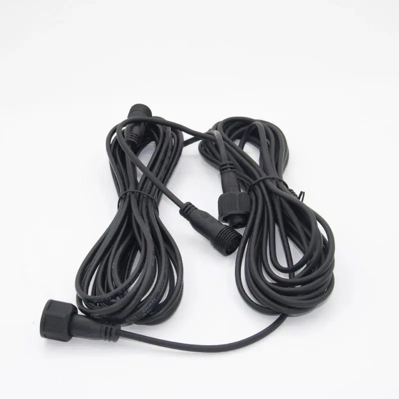1-10m Waterproof Extension Cable, 2 Pin Male/Female Connector, Fit For Solar Spotlight & Universal Floodlight, 1Pcs