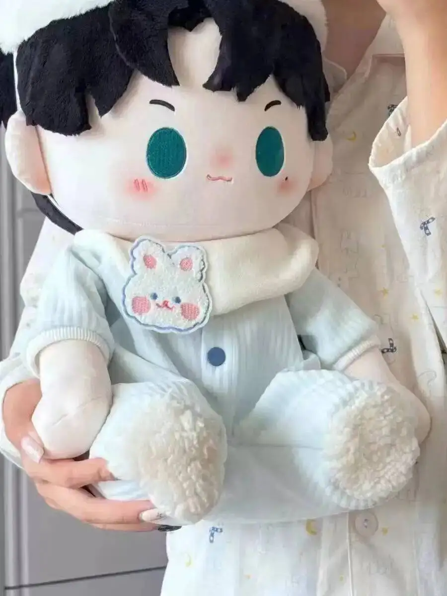 Little Bear Milk Baby Outfit 40cm Cotton Clothes Doll One-piece Sitting Crawling Suit Pajamas Doll Replacement view 4