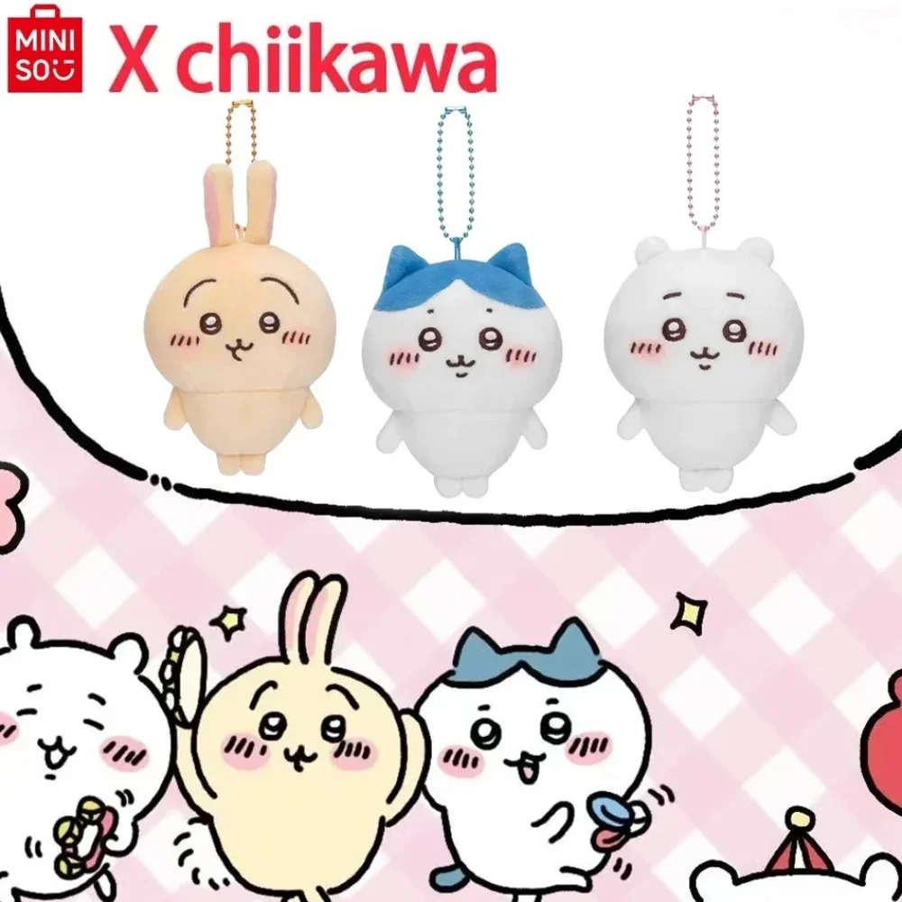 

10CM Chiikawa Pajama Plush Keychain Cartoon Usagi Hachiware Usachi Doll Pendant Soft Plush Doll Toy Gift for Fans